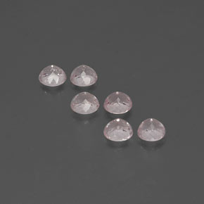 Morganite Gemstones in 4.5 mm Size for Sale, Morganite Stones in Light Pink Color