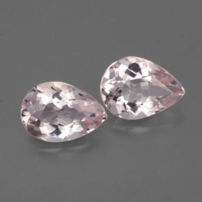 1.19 ct Pink Morganite Stone, Natural Morganite in Pear Facet Shape for Sale