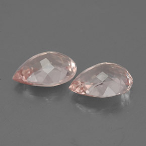 Morganite Gemstone in 7 x 5 mm (calibrated) Size for Sale, Morganite Stone in Salmon Pink Color