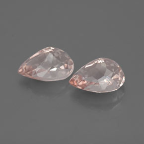 Morganite Gemstone in 7 x 5 mm (calibrated) Size for Sale, Morganite Stone in Salmon Pink Color