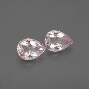 1.12 ct Pink Morganite Stone, Natural Morganite in Pear Facet Shape for Sale