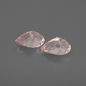 Morganite Gemstone in 7 x 5 mm (calibrated) Size for Sale, Morganite Stone in Salmon Pink Color