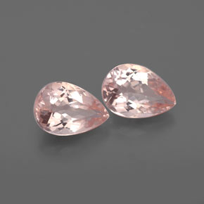 1.15 ct Pink Morganite Stone, Natural Morganite in Pear Facet Shape for Sale