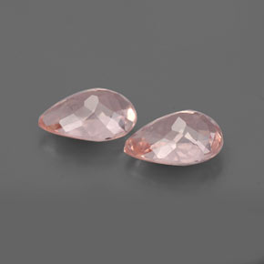 Morganite Gemstone in 6.7 x 4.8 mm Size for Sale, Morganite Stone in Salmon Pink Color