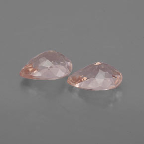 Morganite Gemstone in 7 x 5 mm (calibrated) Size for Sale, Morganite Stone in Salmon Pink Color