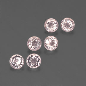 2.39 ct Pink Morganite Stone, Natural Morganite in Round Facet Shape for Sale