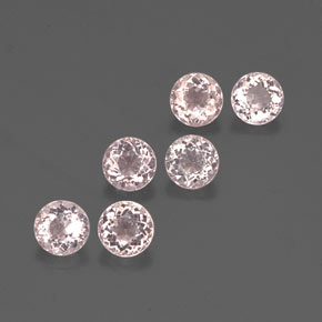 2.22 ct Pink Morganite Stone, Natural Morganite in Round Facet Shape for Sale