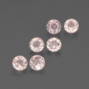 2.34 ct Pink Morganite Stone, Natural Morganite in Round Facet Shape for Sale