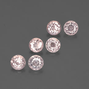 2.20 ct Pink Morganite Stone, Natural Morganite in Round Facet Shape for Sale