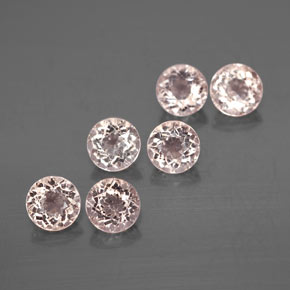2.29 ct Pink Morganite Stone, Natural Morganite in Round Facet Shape for Sale