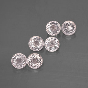 2.27 ct Pink Morganite Stone, Natural Morganite in Round Facet Shape for Sale
