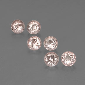2.33 ct Pink Morganite Stone, Natural Morganite in Round Facet Shape for Sale