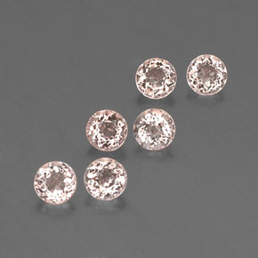 2.13 ct Pink Morganite Stone, Natural Morganite in Round Facet Shape for Sale