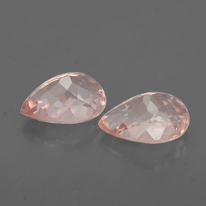 Morganite Gemstone in 7 x 5 mm (calibrated) Size for Sale, Morganite Stone in Salmon Pink Color