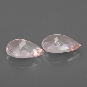 Morganite Gemstone in 7 x 5 mm (calibrated) Size for Sale, Morganite Stone in Salmon Pink Color