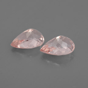 Morganite Gemstone in 7 x 5 mm (calibrated) Size for Sale, Morganite Stone in Salmon Pink Color