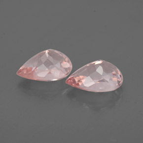 Morganite Gemstone in 7 x 5 mm (calibrated) Size for Sale, Morganite Stone in Salmon Pink Color