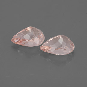 Morganite Gemstone in 7 x 5 mm (calibrated) Size for Sale, Morganite Stone in Salmon Pink Color