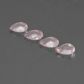 Morganite Gemstone in 7 x 5 mm (calibrated) Size for Sale, Morganite Stone in Light Pink Color
