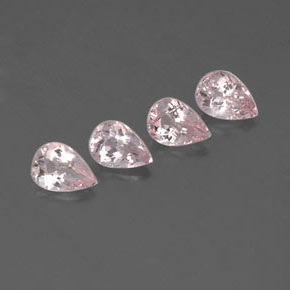 2.40 ct Pink Morganite Stone, Natural Morganite in Pear Facet Shape for Sale