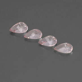 Morganite Gemstone in 7 x 5 mm (calibrated) Size for Sale, Morganite Stone in Light Pink Color