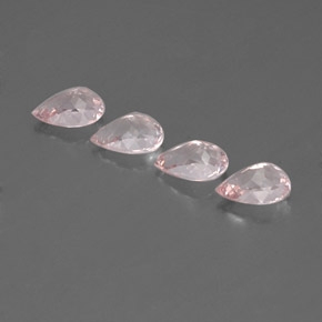 Morganite Gemstone in 7 x 5 mm (calibrated) Size for Sale, Morganite Stone in Light Pink Color