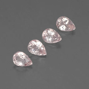 2.60 ct Pink Morganite Stone, Natural Morganite in Pear Facet Shape for Sale