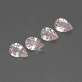 2.22 ct Pink Morganite Stone, Natural Morganite in Pear Facet Shape for Sale