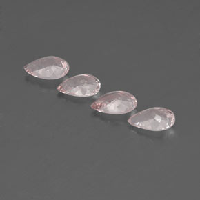 Morganite Gemstone in 7 x 5 mm (calibrated) Size for Sale, Morganite Stone in Light Pink Color