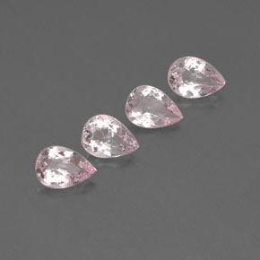 2.13 ct Pink Morganite Stone, Natural Morganite in Pear Facet Shape for Sale