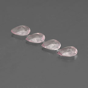 Morganite Gemstone in 7 x 5 mm (calibrated) Size for Sale, Morganite Stone in Light Pink Color