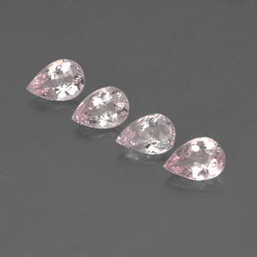 2.29 ct Pink Morganite Gemstone, Morganite Gem in Pear Facet Shape for Sale.