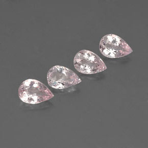 2.29 ct Pink Morganite Stone, Natural Morganite in Pear Facet Shape for Sale