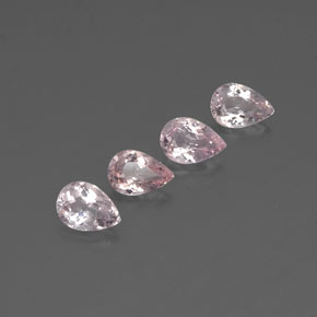 2.24 ct Pink Morganite Stone, Natural Morganite in Pear Facet Shape for Sale