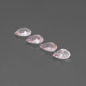 Morganite Gemstone in 6.8 x 4.9 mm Size for Sale, Morganite Stone in Light Pink Color