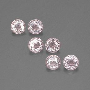 2.23 ct Pink Morganite Stone, Natural Morganite in Round Facet Shape for Sale