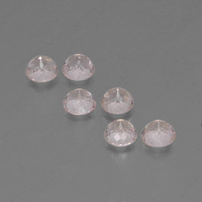 Morganite Gemstone in 4.5 mm Size for Sale, Morganite Stone in Light Pink Color
