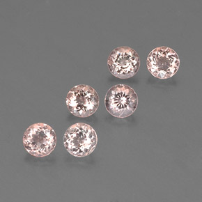 2.10 ct Pink Morganite Stone, Natural Morganite in Round Facet Shape for Sale