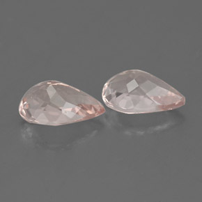 Morganite Gemstone in 7 x 5 mm (calibrated) Size for Sale, Morganite Stone in Salmon Pink Color