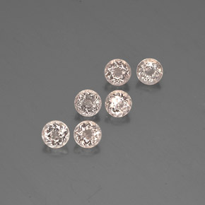 3.35 ct Pink Morganite Stone, Natural Morganite in Round Facet Shape for Sale