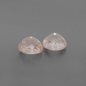 Morganite Gemstone in 5.6 mm Size for Sale, Morganite Stone in Salmon Pink Color