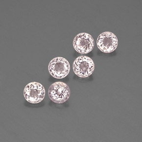 2.25 ct Pink Morganite Stone, Natural Morganite in Round Facet Shape for Sale