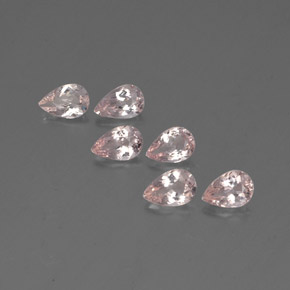 1.93 ct Pink Morganite Gemstone, Morganite Gem in Pear Facet Shape for Sale.