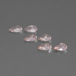 Morganite Gemstone in 6 x 4 mm (calibrated) Size for Sale, Morganite Stone in Salmon Pink Color