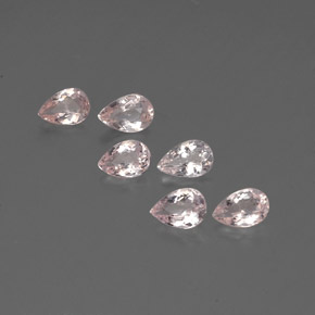 2.08 ct Pink Morganite Gemstone, Morganite Gem in Pear Facet Shape for Sale.