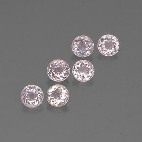 3.02 ct Pink Morganite Stone, Natural Morganite in Round Facet Shape for Sale
