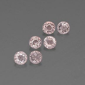 2.76 ct Pink Morganite Stone, Natural Morganite in Round Facet Shape for Sale