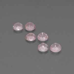 Morganite Gemstone in 5 mm (calibrated) Size for Sale, Morganite Stone in Salmon Pink Color
