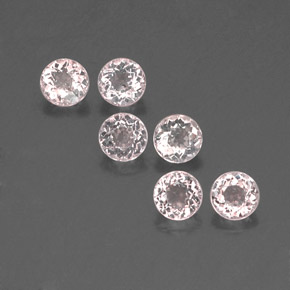 2.40 ct Pink Morganite Gemstone, Morganite Gem in Round Facet Shape for Sale.