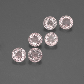 2.26 ct Pink Morganite Stone, Natural Morganite in Round Facet Shape for Sale